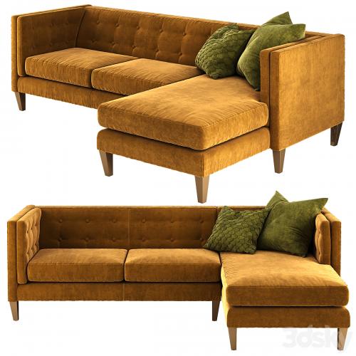 Crate and Barrel Aidan sectional sofa