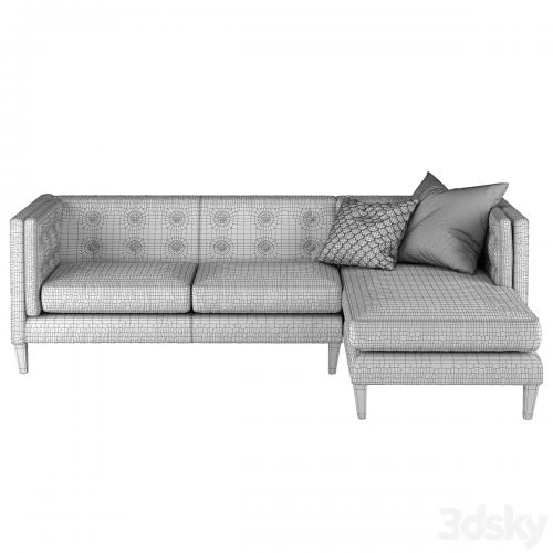 Crate and Barrel Aidan sectional sofa