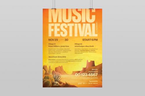 Desert Music Festival Poster