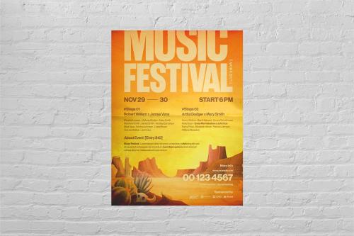 Desert Music Festival Poster