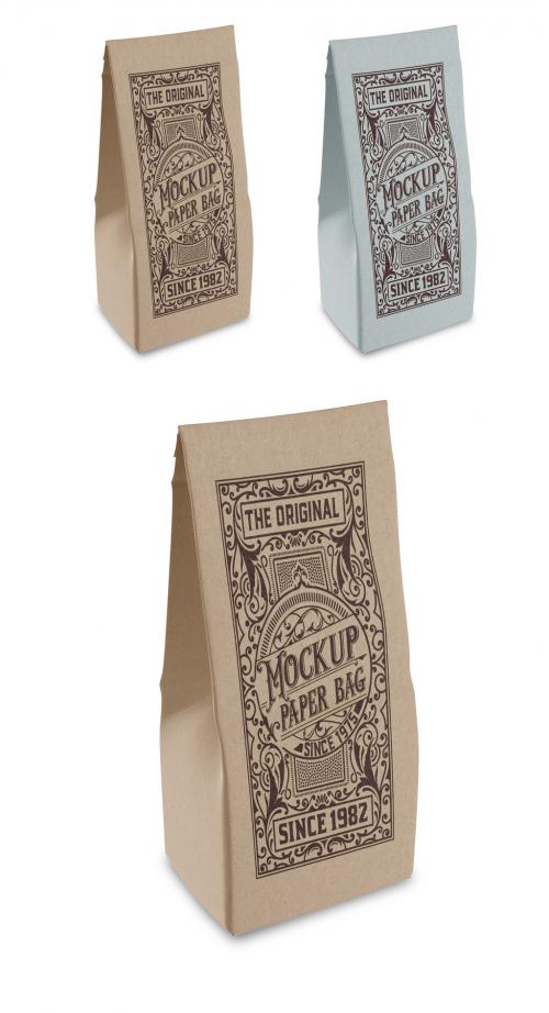 Kraft Paper Bag Mockup - 458570913