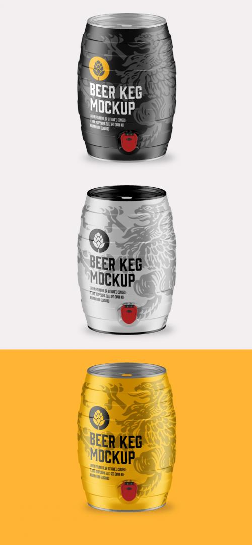 Beer Keg Mockup - 458570950