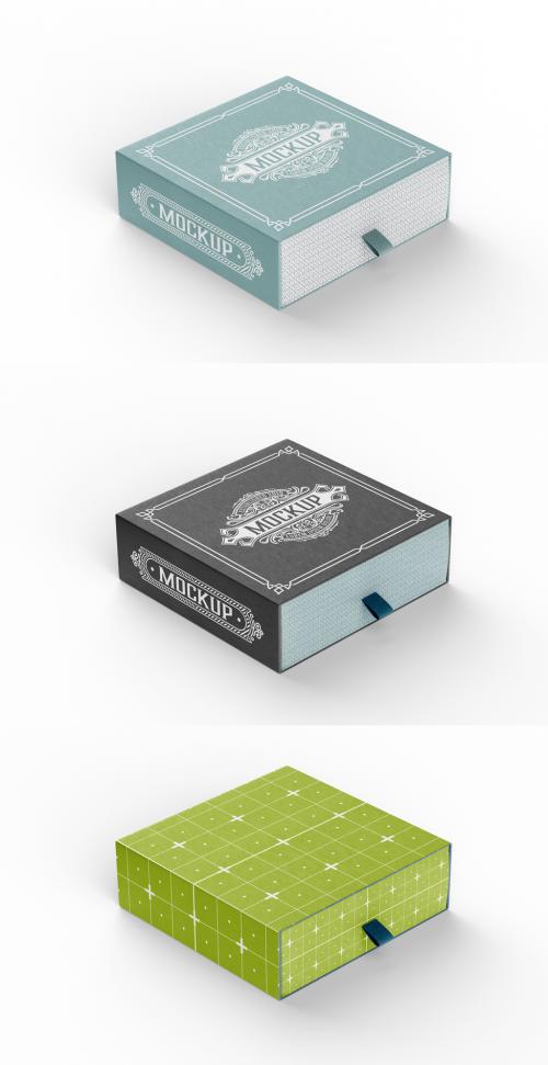 Closed Cardboard Box 3D Mockup - 458570969