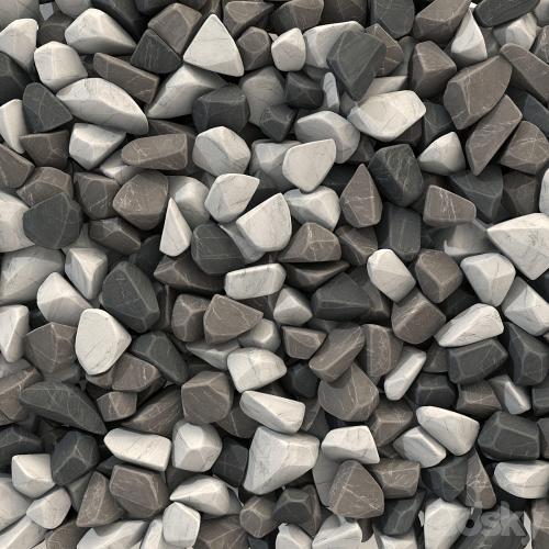 Rock brown white black stone n1 / Rock brown white black stone