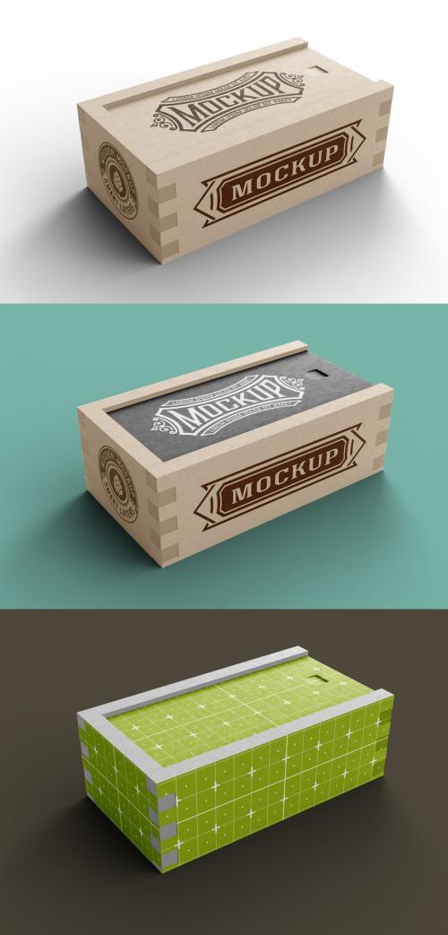 Wooden Box for Bottles - 458571089