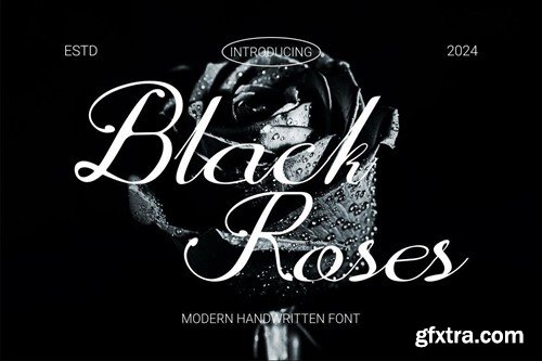 BlackRoses - A Modern Script Font K5MQCQR