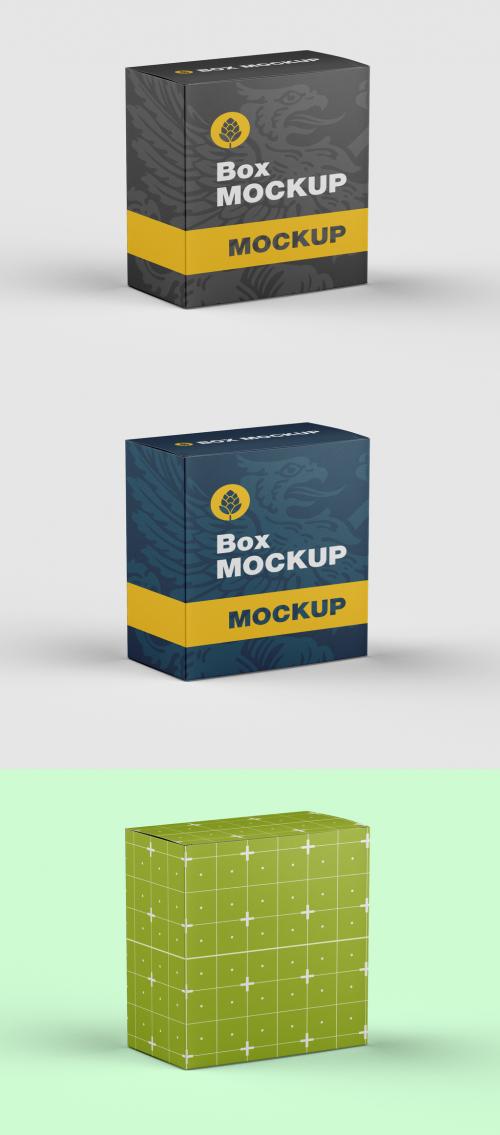 Luxury Cardboard Box Mockup - 458571097