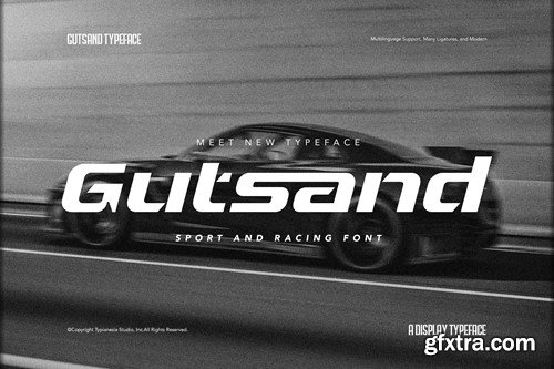 Gutsand - Sport and Racing Expanded Font U4N9LNB