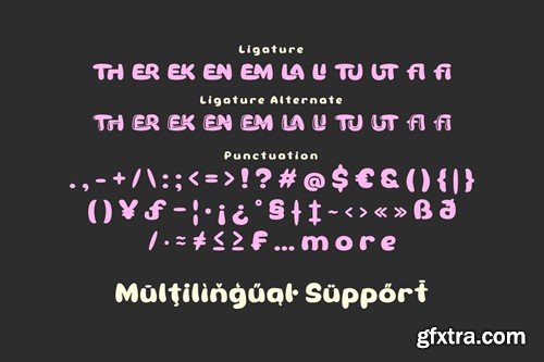 Theren - Bubble Display Font ZXD7NPK