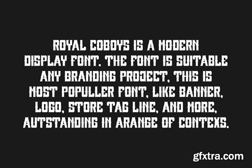 Royal Coboys - Western Font 4BZBPNL