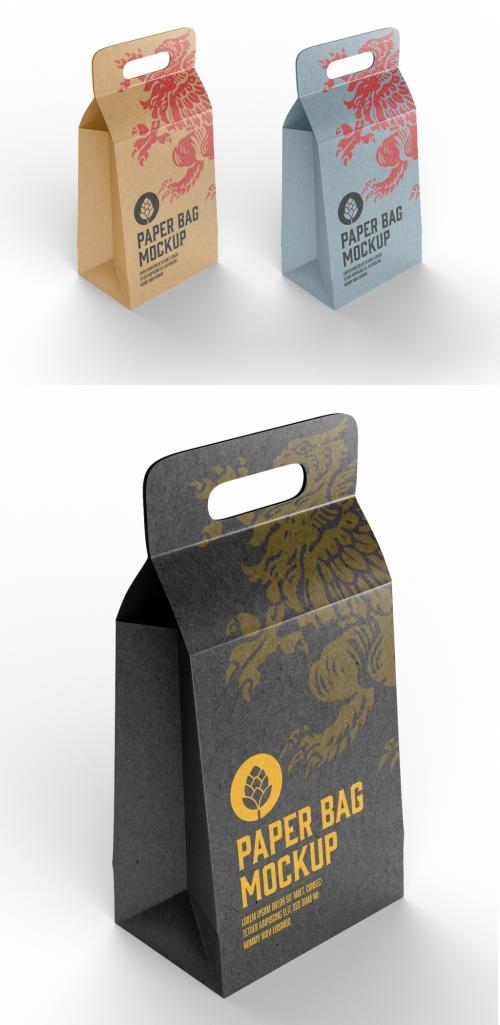 Kraft Paper Bag Mockup - 458571127