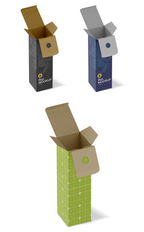 Paper Box for Bottles Mockup - 458571131