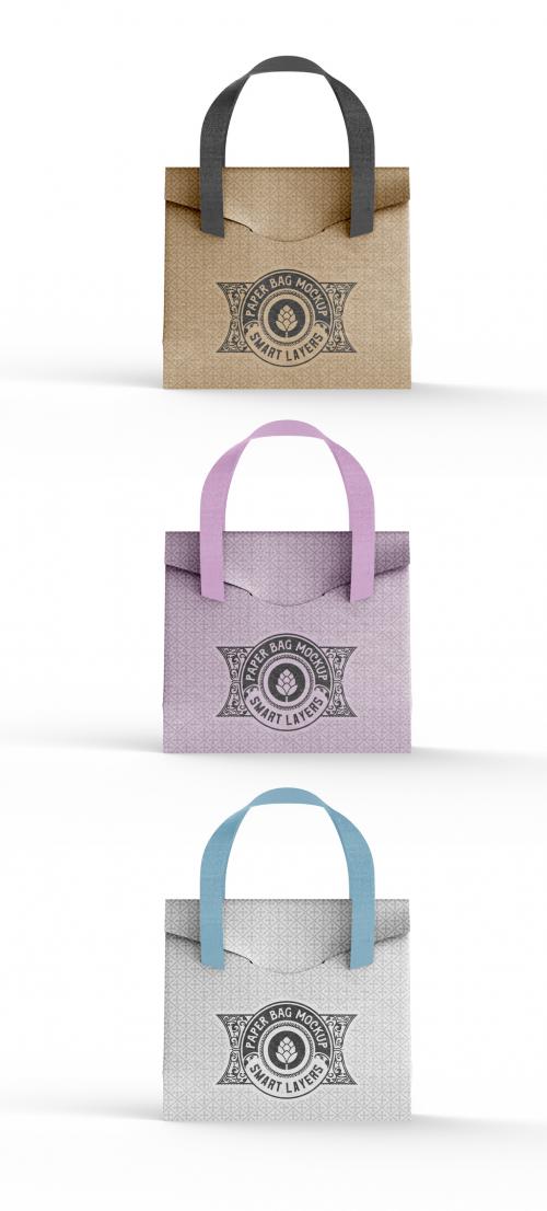 Kraft Paper Shopping Bag Mockup - 458571171