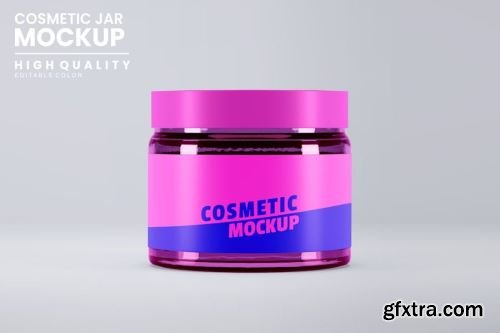 Cosmetic Jar Mockup Collections 14xPSD