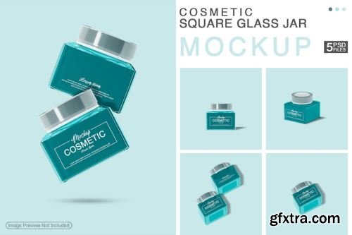 Cosmetic Jar Mockup Collections 14xPSD