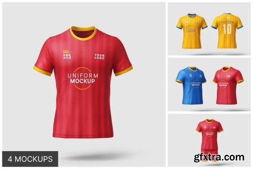 Football Kit Mockup Collections 15xPSD