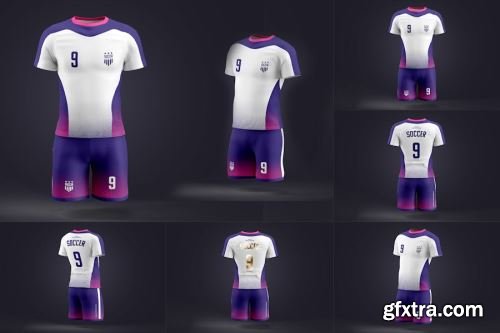 Football Kit Mockup Collections 15xPSD