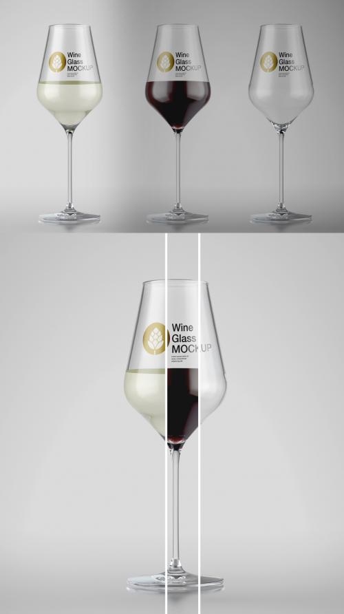 Wine Glass Mockup - 458571239