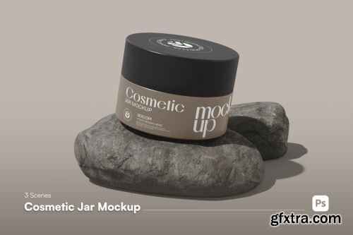 Glass Cosmetic Jar Mockup Collections 15xPSD