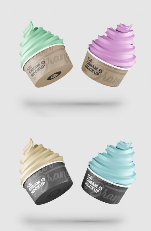 Ice Cream Cups Mockup - 458571251