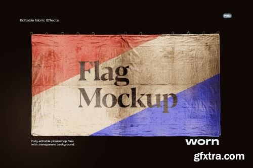 Flag Mockup Collections 12xPSD