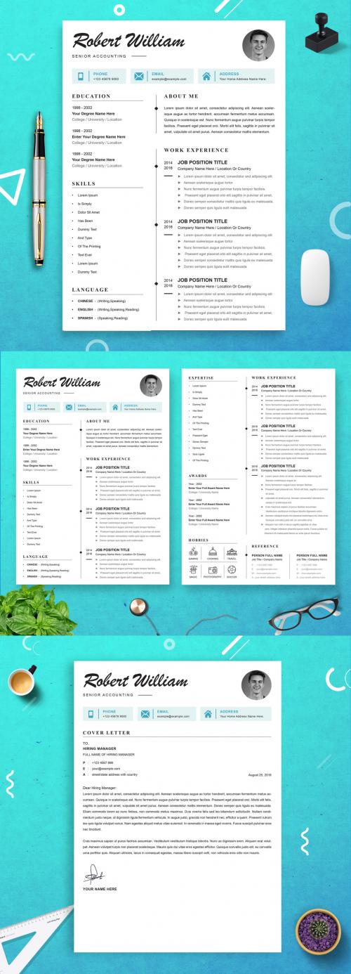 Accounting CV Resume Layout - 458575719