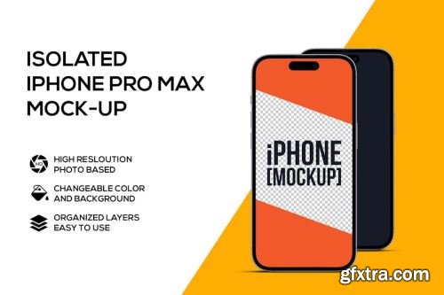 iPhone 15 Pro Max Mockup Collections 14xPSD