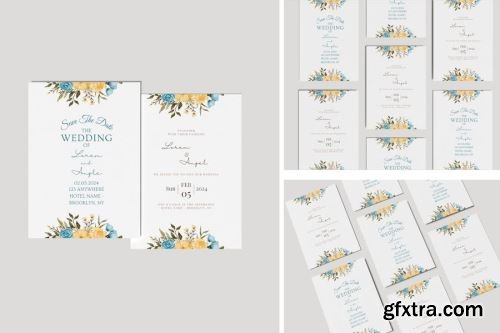 Invitation Card Mockup Collections 12xPSD