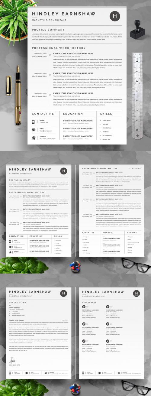 Professional Resume Layouts with Cover Letter - 458575762