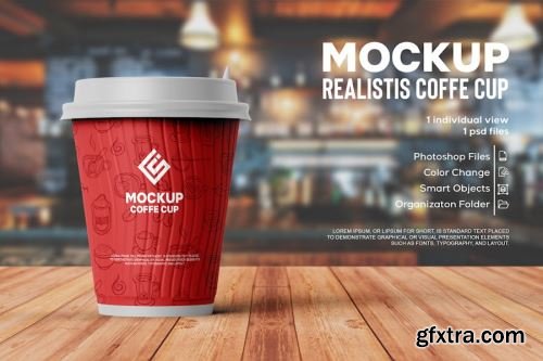 Kraft Paper Cup Mockup Collections 14xPSD