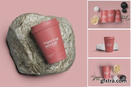Kraft Paper Cup Mockup Collections 14xPSD