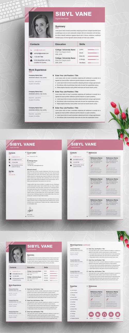 Clean and Professional Resume Layouts - 458575775