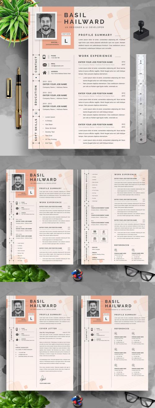 Creative Resume Layout - 458575781