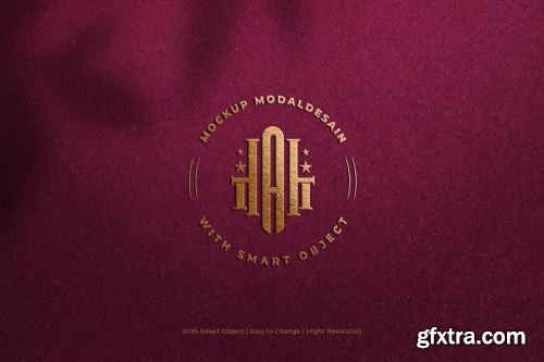 Embossed Logo Mockup Collections 15xPSD