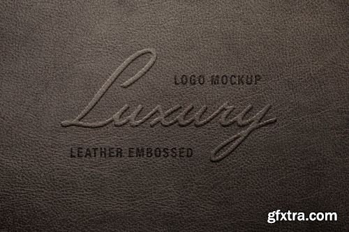 Embossed Logo Mockup Collections 15xPSD