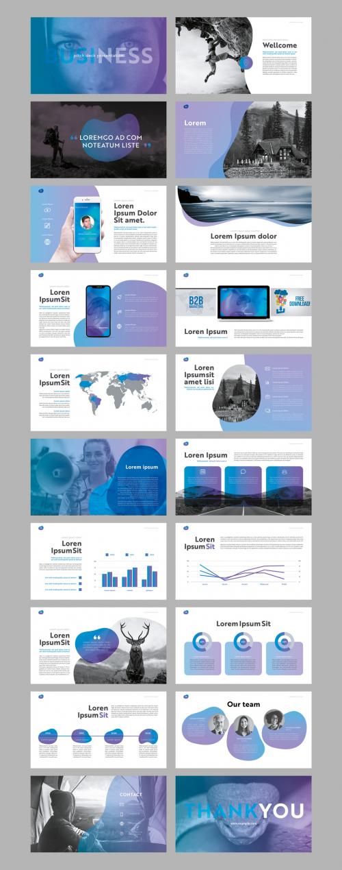 Gradient Forms Style Pitch Deck Layout - 459755389
