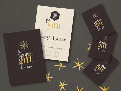 Gift Voucher Gold Christmas - 459755420