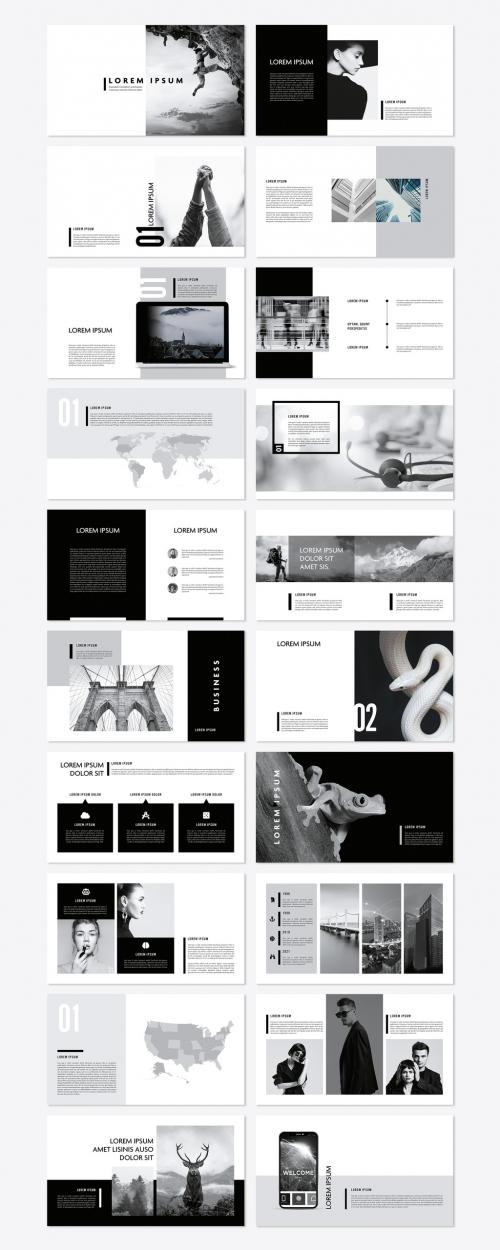 Minimal Grey and Black Multipurpose Presentation - 459755439