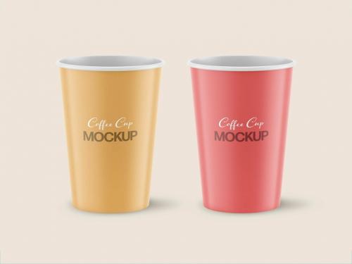 Paper Coffee Cups Mockup - 460391642