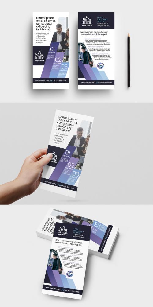 Investment Business Consultants Flyer Card Layout for Business Consultants Dl Modern Style - 460398792