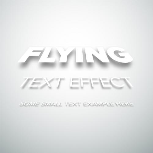 Flying Editable Text Style Effect with Shadow - 460400843