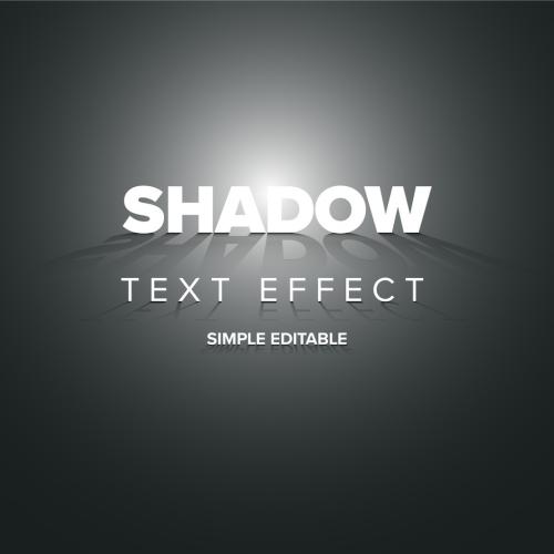 Editable Text Style Effect with Shadow - 460400859