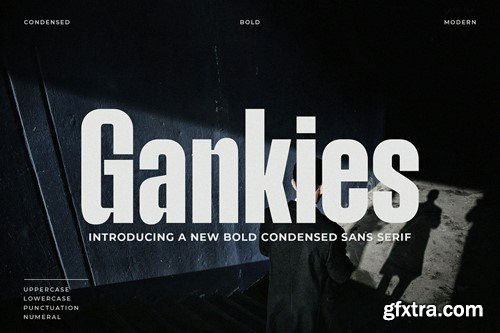 Gankies - Bold Condensed Sans Serif WXYVRM4