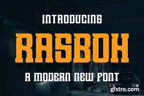 Rasboh Slab Font MZ6958G