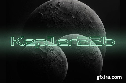 Genhead Outline Futuristic Font 5445CGK