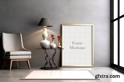 Modern Interior Poster Frame Mockup Collections 12xPSD