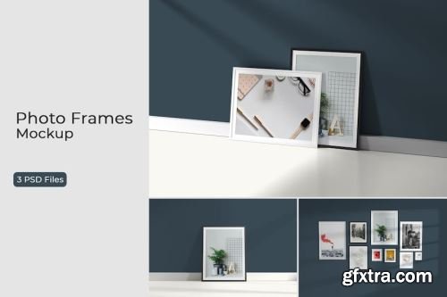 Modern Interior Poster Frame Mockup Collections 12xPSD