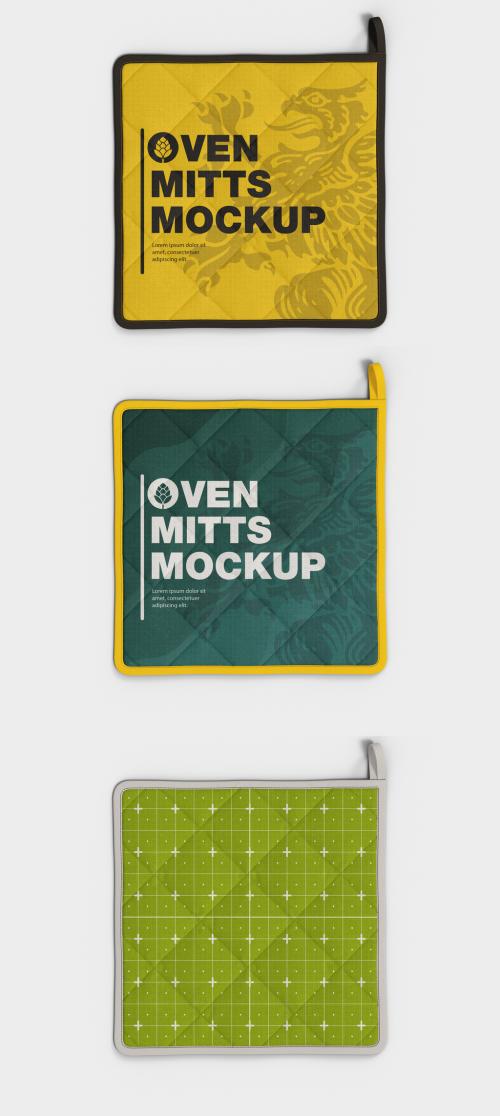 Square Oven Mitt Mockup - 460400865