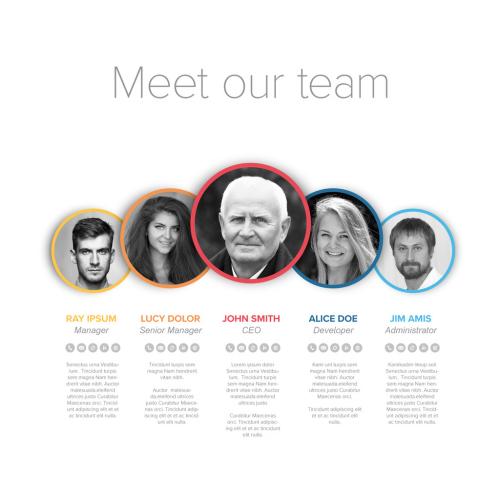Meet Our Company Team Modern Presentation Template - 460400871