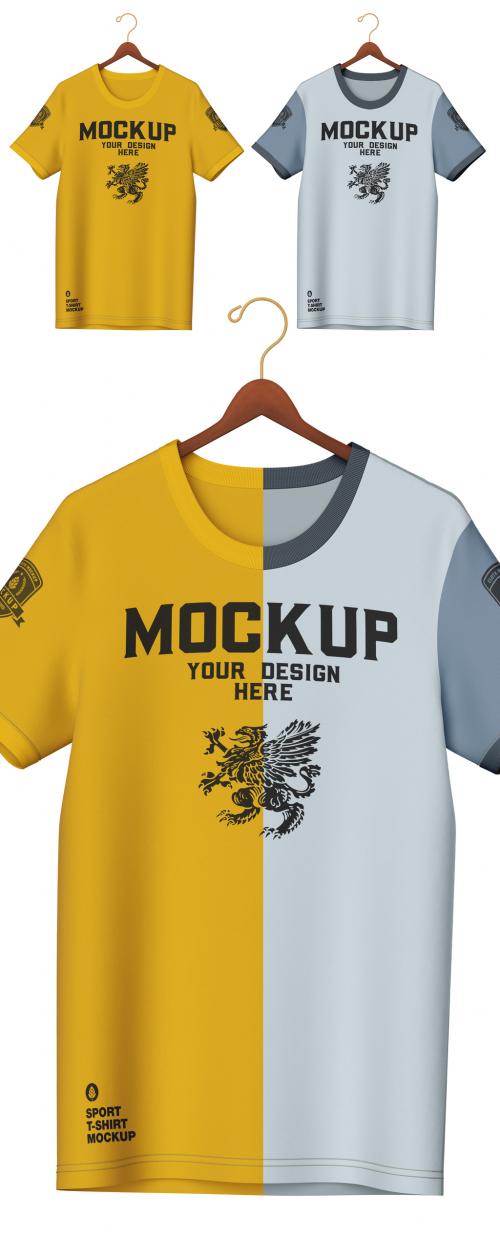 Men's T Shirt Mockup - 460400881